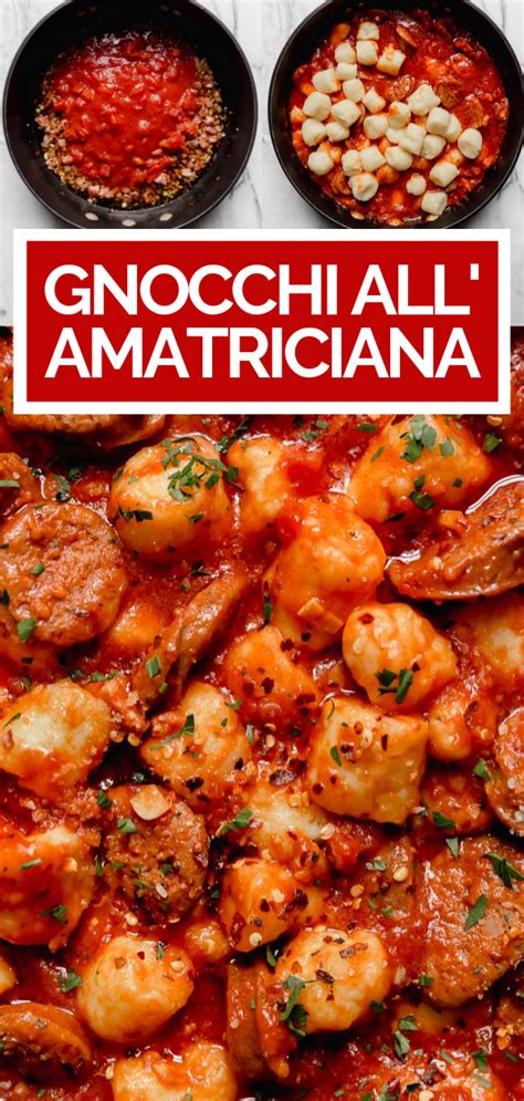 Easy Gnocchi AllAmatriciana Recipe Plays Well With Butter Recipe