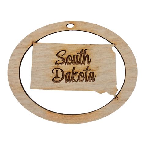 Personalized South Dakota Ornament South Dakota State Ornaments State