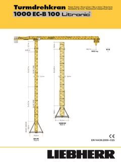 Liebherr 1000 EC B 100 Litronic Specifications CraneMarket