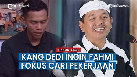 Fokus Cari Pekerjaan Setelah Ditinggal Anggi Kang Dedi Carikan