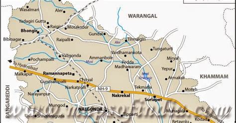 Nalgonda District Map « Adilabad,Karimnagar,Nizamabad,Medak,Warangal ...