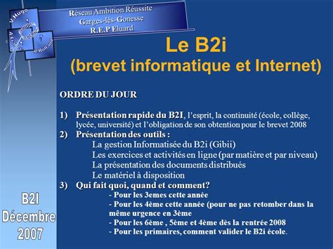 Le B2i brevet informatique et Internet ppt télécharger