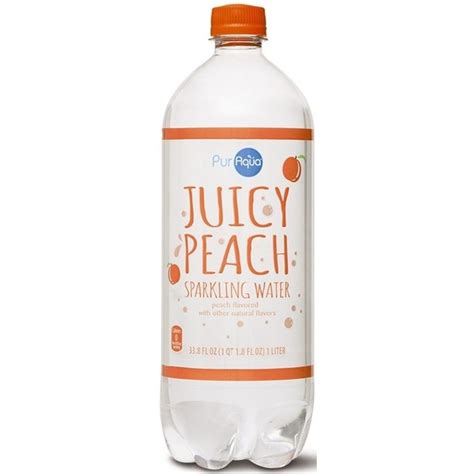 Puraqua Peach Sparkling Flavored Water Fl Oz From Aldi Instacart