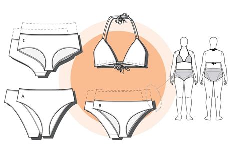 Bikini de adulto patrón en pdf Patrones en pdf Naii Costura