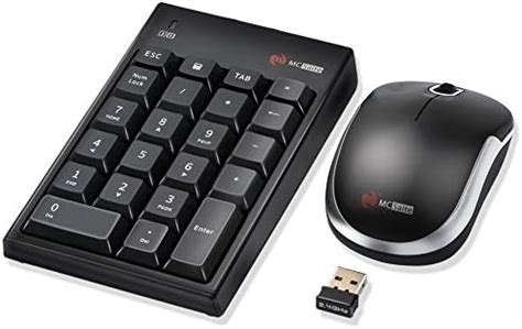 Amazon MCSaite Combo de teclado numérico inalámbrico y mouse