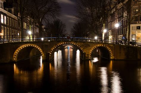 Canal Buildings Architecture Amsterdam Netherlands K Hd Wallpaper