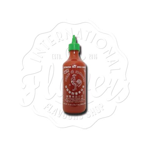Sriracha Hot Chili Sauce Ml Flavers International Flavours Shop
