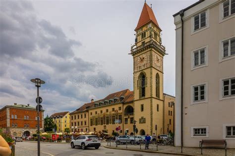 Colorful Fasade Of Altes Rathaus Old Town Hall Passau Bavaria