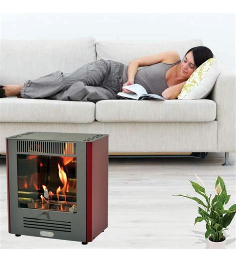 Stufa A Bioetanolo Tecno Air System Ruby Modello Mini Ruby Bordeaux