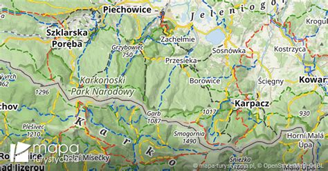 Karkonoski Park Narodowy Mapa Szlak W Turystycznych Mapa Turystyczna Pl