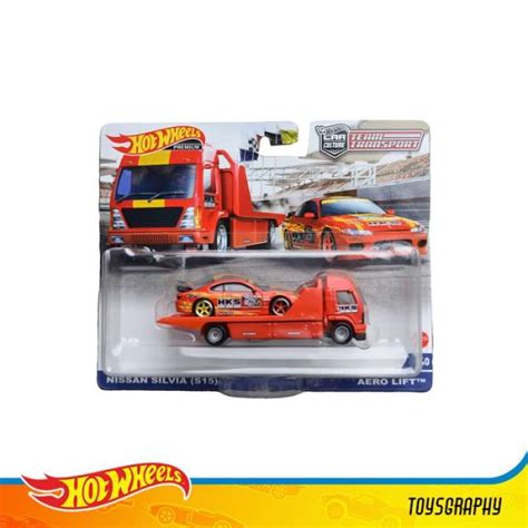 Jual Hot Wheels Premium Team Transport Nissan Silvia S Aero Lift