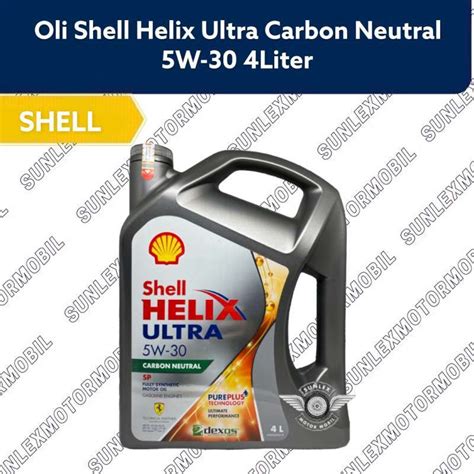 Jual Shell Oli Mesin Bensin Shell Helix Ultra Carbon Neutral 5w30 4l 5w