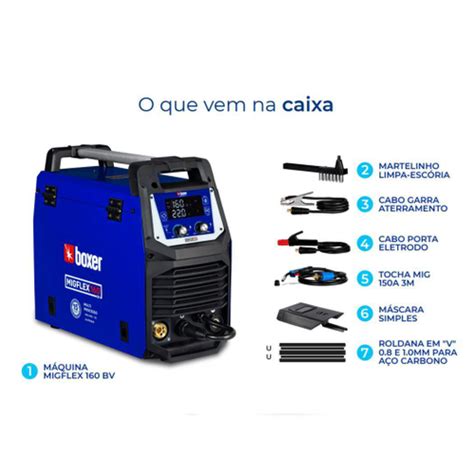 Inversor De Solda Multi Proc Mig Flex 160Bv Bivolt Boxer em Promoção