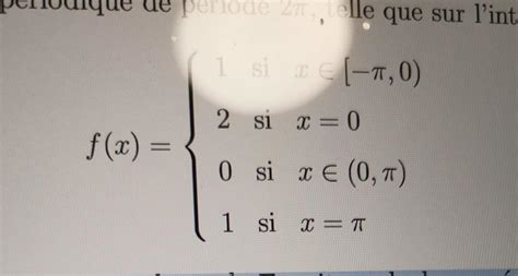 Solved Let F R → R Be Periodic With Period 2π Such That