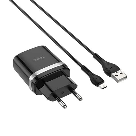 Cargador Hoco C Q W Carga Rapida Qc Cable Usb Tipo C Negro