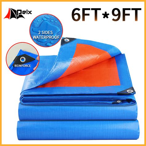 Trapal Waterproof Makapal Size 6ftx9ft9ftx12ft12ftx19ft Tolda Trapal