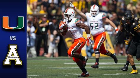 Miami Vs Appalachian State Football Highlights 2016 Youtube