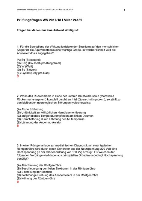 Altklausur 6 März Winter 2016 2017 Fragen und Antworten 1