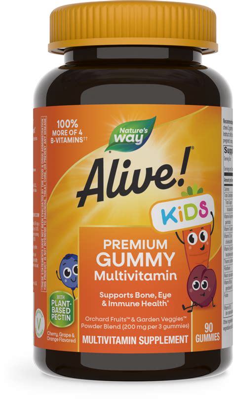 Alive!® Premium Kids Gummy Multivitamin | Nature's Way®