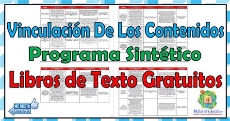 Vinculaci N De Los Contenidos Del Programa Sint Tico Actual Con Los