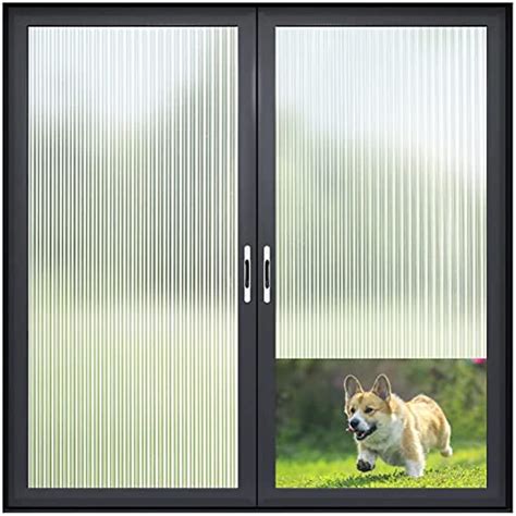 Matt Window Privacy Film Reeded Glass Window Film Translucent Privacy