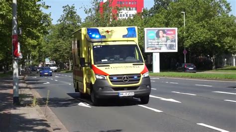 Mit Alarm Nach Hannover RTW DRK Heidekreis RW Walsrode Auf