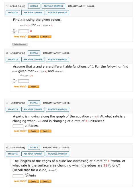 Solved Points Details Previous Answers Harmathap Chegg