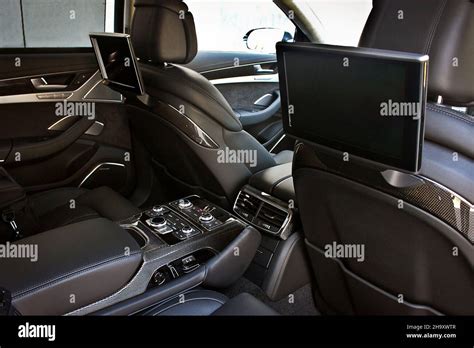 Car interior luxury service. Car interior details Stock Photo - Alamy