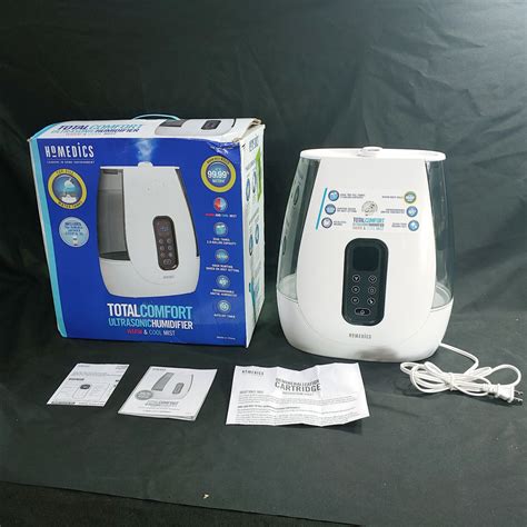 Homedics 1415860 Total Comfort Ultrasonic White Warm And Cool Mist Humidifier Humidifiers