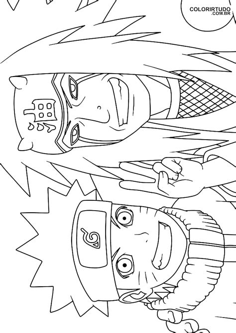 Desenhos Do Naruto Para Colorir E Imprimir Colorir Tudo