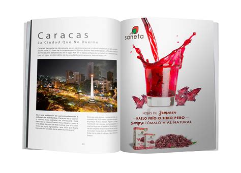 Publicidad Para Revista Saneta Flor De Jamaica On Behance