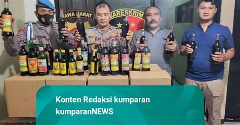 Polrestabes Bandung Gelar Razia Jelang Nataru Sita Ratusan Botol Miras