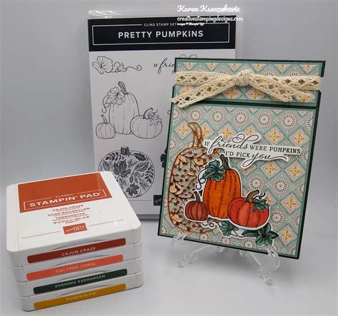 Stampin Up Pretty Pumpkins For Fun Fold Friday Creative Stamping