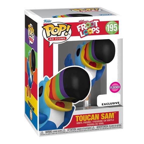 Funko Froot Loops Toucan Sam Pop Vinyl Collectible Figure Flocked