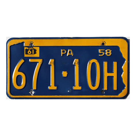 Pennsylvania H Mancave License Plates