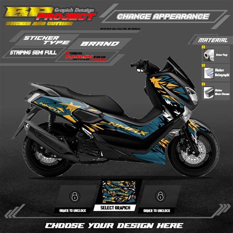 Jual Striping Nmax Old Sticker Striping Variasi List Yamaha Nmax Old