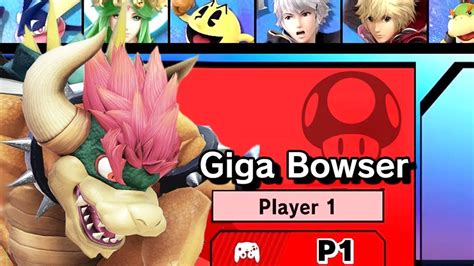 Play As Giga Bowser In Super Smash Bros Ultimate Boss Character Vs