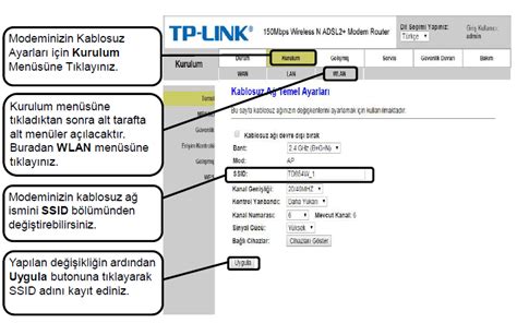 Tp Link Td W Modem Kurulumu