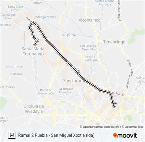 Ruta San Miguel Xoxtla Horarios Paradas Y Mapas Ramal 2 Puebla