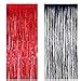 Amazon MORANTI 2 Pack 3 Ft X 8 Ft Metallic Tinsel Foil Fringe