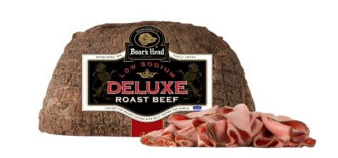 Boar S Head Deluxe Low Sodium Roast Beef Fresh Sliced Deli Meat 1 Lb