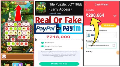 Tile Puzzle Joytree App Paytm Withdrawal Proof Real Or Fake App