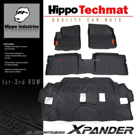 Mitsubishi Xpander 2019 2022 1st 3rd Row Hippo Techmat Version 2 Deep