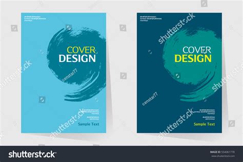 Book Cover Design Vector Template A4 Stock Vector (Royalty Free) 554061778 | Shutterstock