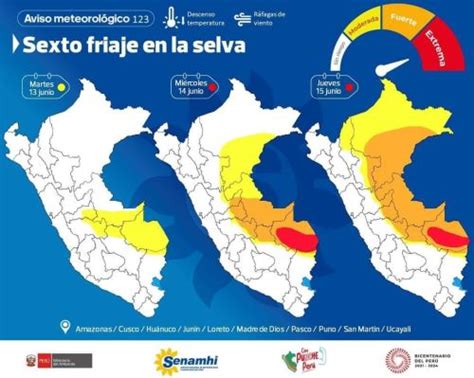 Friaje llega a Loreto y temperatura mínima descenderá a 17 grados y