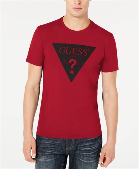 Guess Mens Packed Logo Graphic T Shirt Macys Guess Men T Shirt