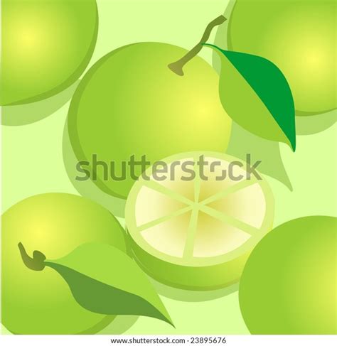 Illustration Lemon Colour Background Stock Illustration 23895676