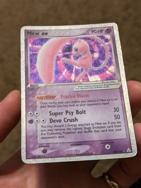 Pokemon Card Mew Ex Holon Phantoms Ultra Rare Holo Ebay