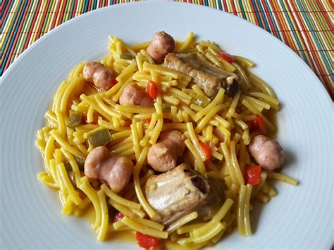 Cocinando Con Filus FIDEOS A LA CAZUELA CON COSTILLA DE CERDO Y