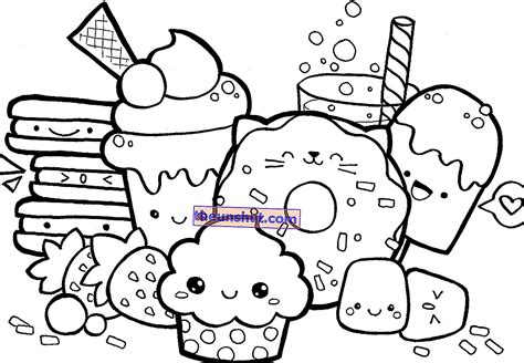 Más de 100 imágenes kawaii para descargar imprimir y colorear